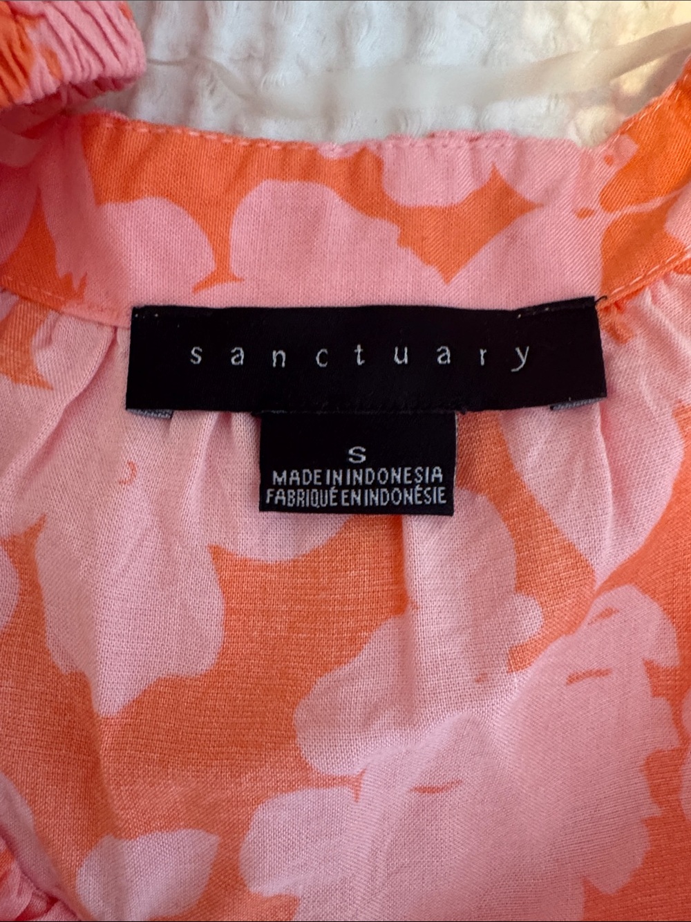 Sanctuary Coral and Pink Floral Top